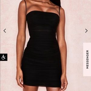 Black Organza Mini Dress